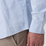 Camisa Algodón Orgánico Hombre Oxford Celeste Rockford