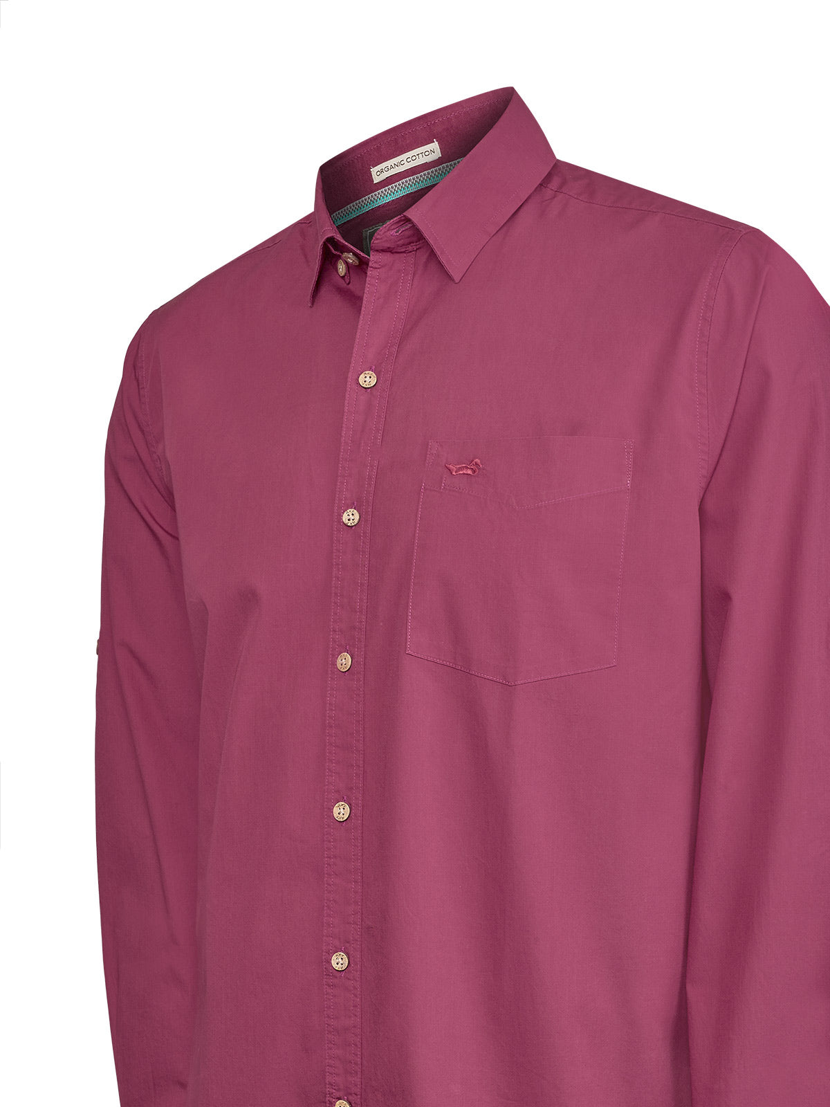 Camisa Algodón Orgánico Hombre Galiton Rojo Rockford