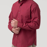 Camisa Algodón Orgánico Hombre Galiton Rojo Rockford