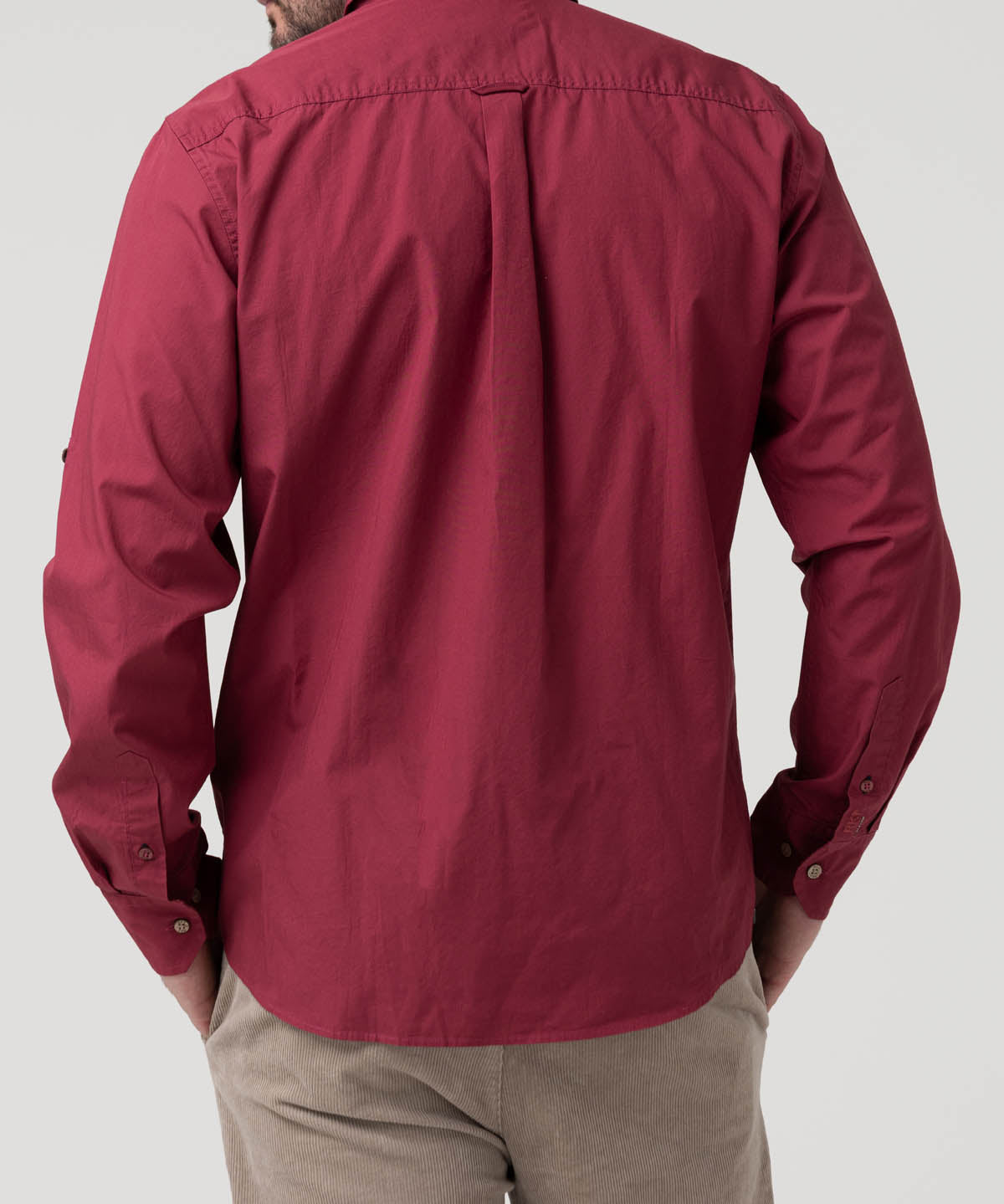 Camisa Algodón Orgánico Hombre Galiton Rojo Rockford