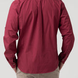 Camisa Algodón Orgánico Hombre Galiton Rojo Rockford