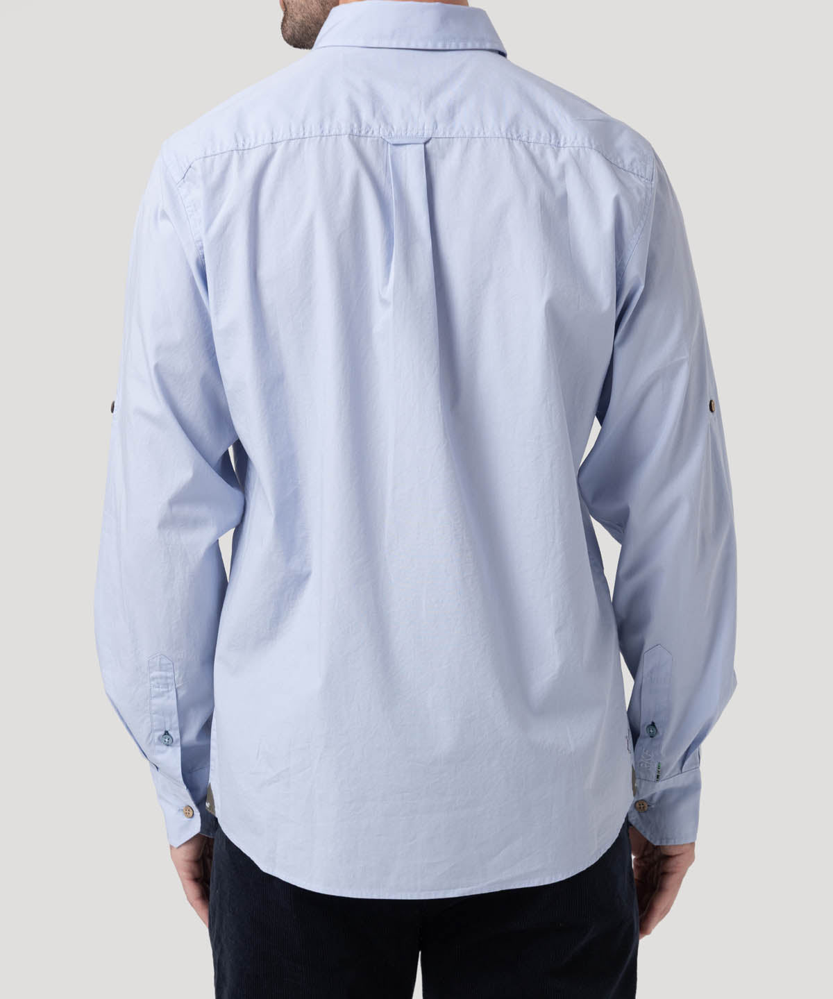 Camisa Algodón Orgánico Hombre Galiton Celeste Rockford