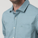 Camisa Algodón Orgánico Hombre Mild Verde Cuadrillé Rockford