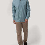 Camisa Algodón Orgánico Hombre Mild Verde Cuadrillé Rockford