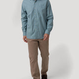 Camisa Algodón Orgánico Hombre Mild Verde Cuadrillé Rockford