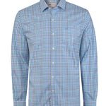 Camisa Algodón Orgánico Hombre Mild Azul Cuadrillé Rockford