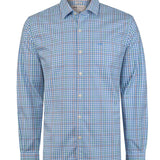 Camisa Algodón Orgánico Hombre Mild Azul Cuadrillé Rockford