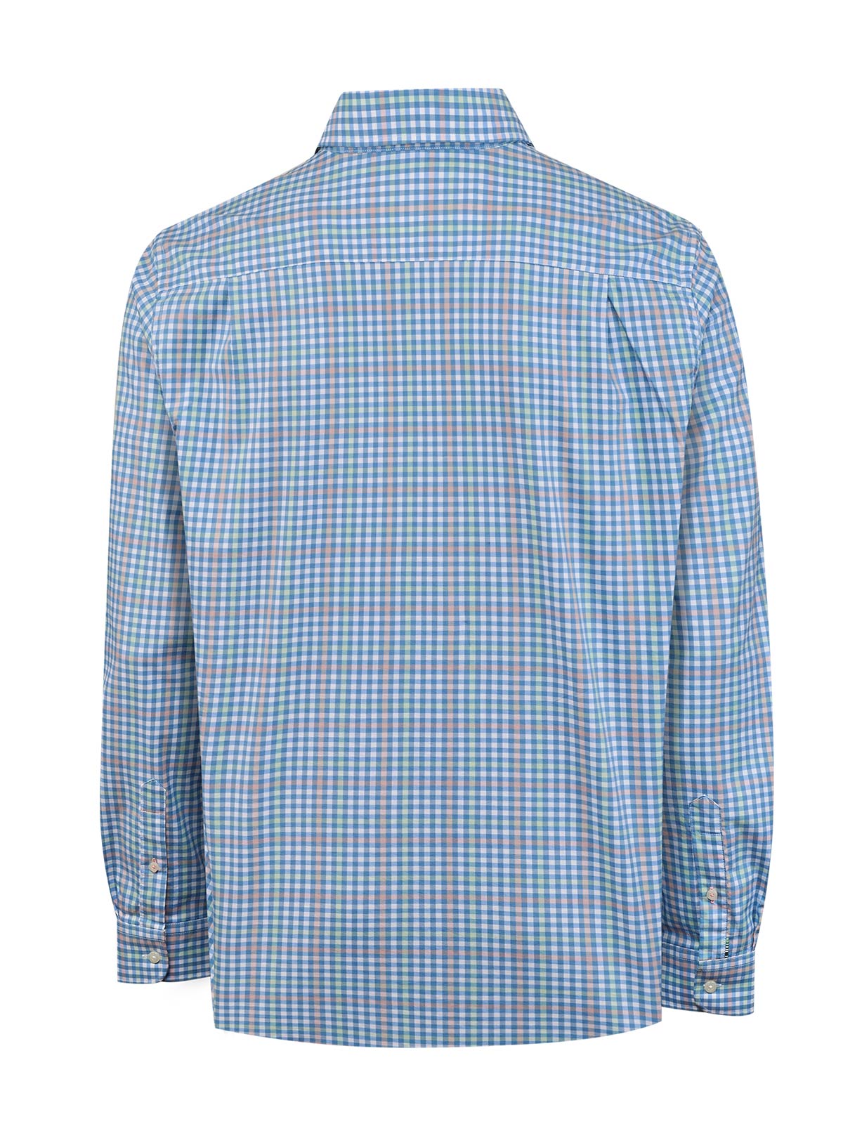 Camisa Algodón Orgánico Hombre Mild Azul Cuadrillé Rockford