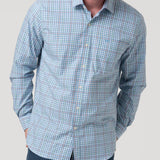 Camisa Algodón Orgánico Hombre Mild Azul Cuadrillé Rockford