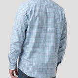 Camisa Algodón Orgánico Hombre Mild Azul Cuadrillé Rockford