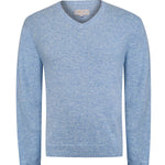 Sweater Cashemira Hombre Cash V Celeste Rockford