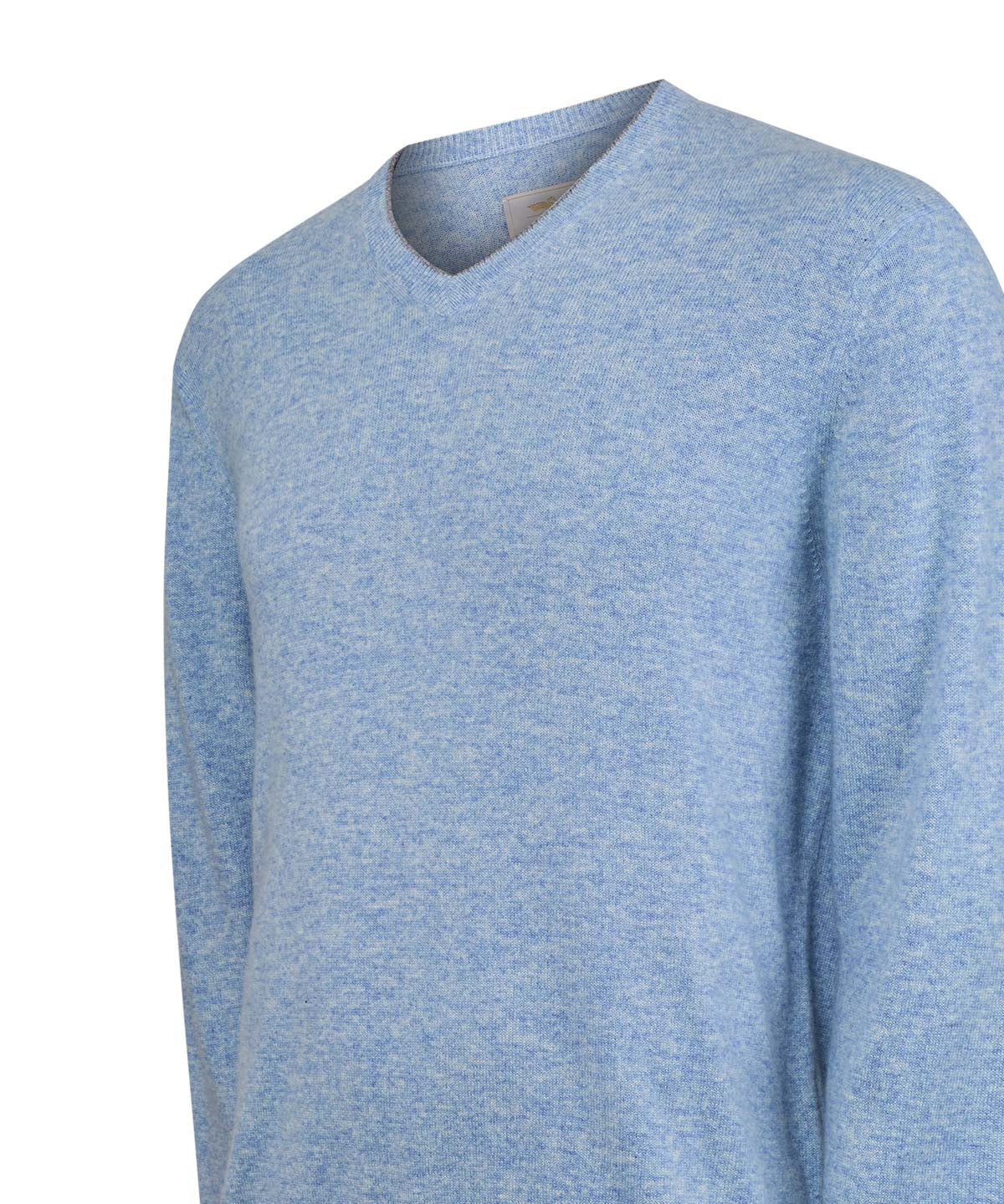 Sweater Cashemira Hombre Cash V Celeste Rockford