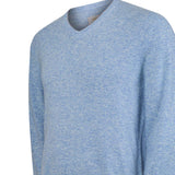Sweater Cashemira Hombre Cash V Celeste Rockford