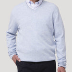Sweater Cashemira Hombre Cash V Celeste Rockford