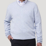 Sweater Cashemira Hombre Cash V Celeste Rockford