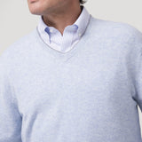 Sweater Cashemira Hombre Cash V Celeste Rockford