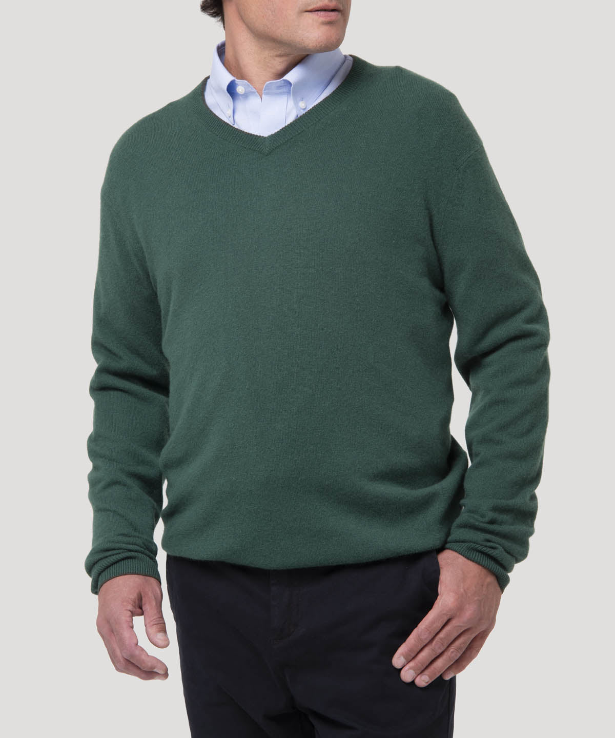 Sweater Cashemira Hombre Cash V Verde Rockford