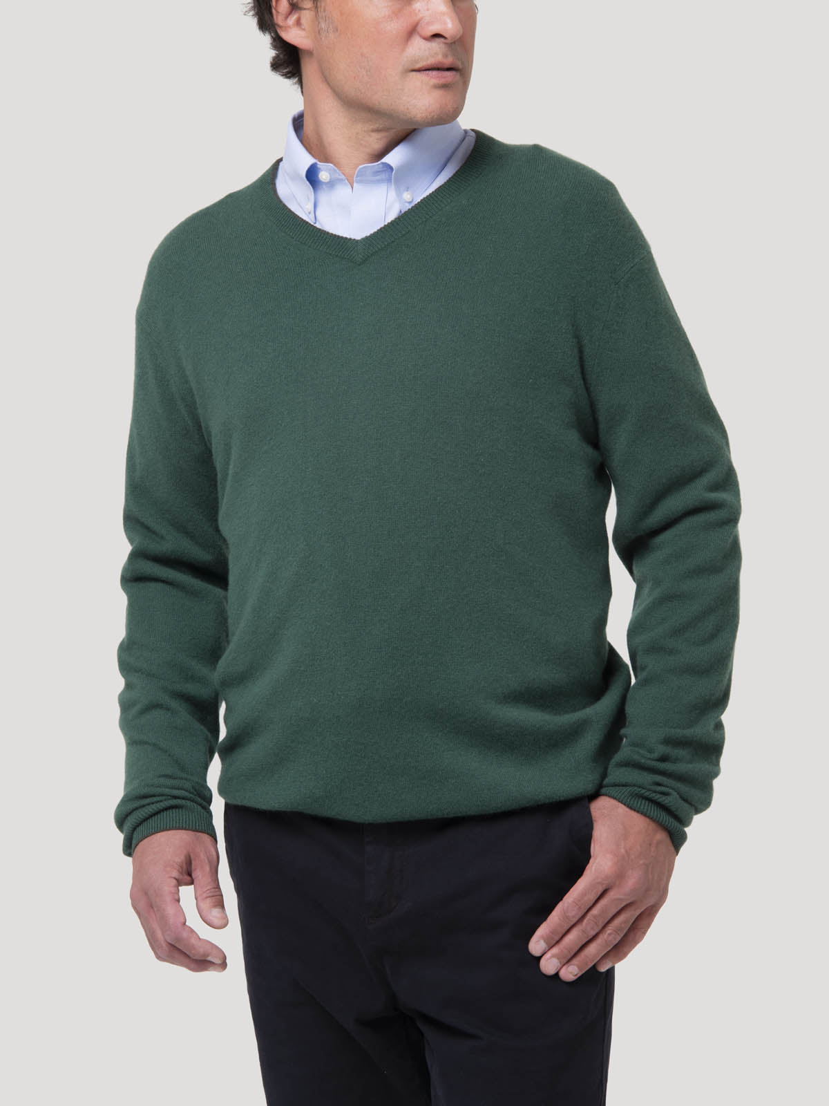 Sweater Cashemira Hombre Cash V Verde Rockford