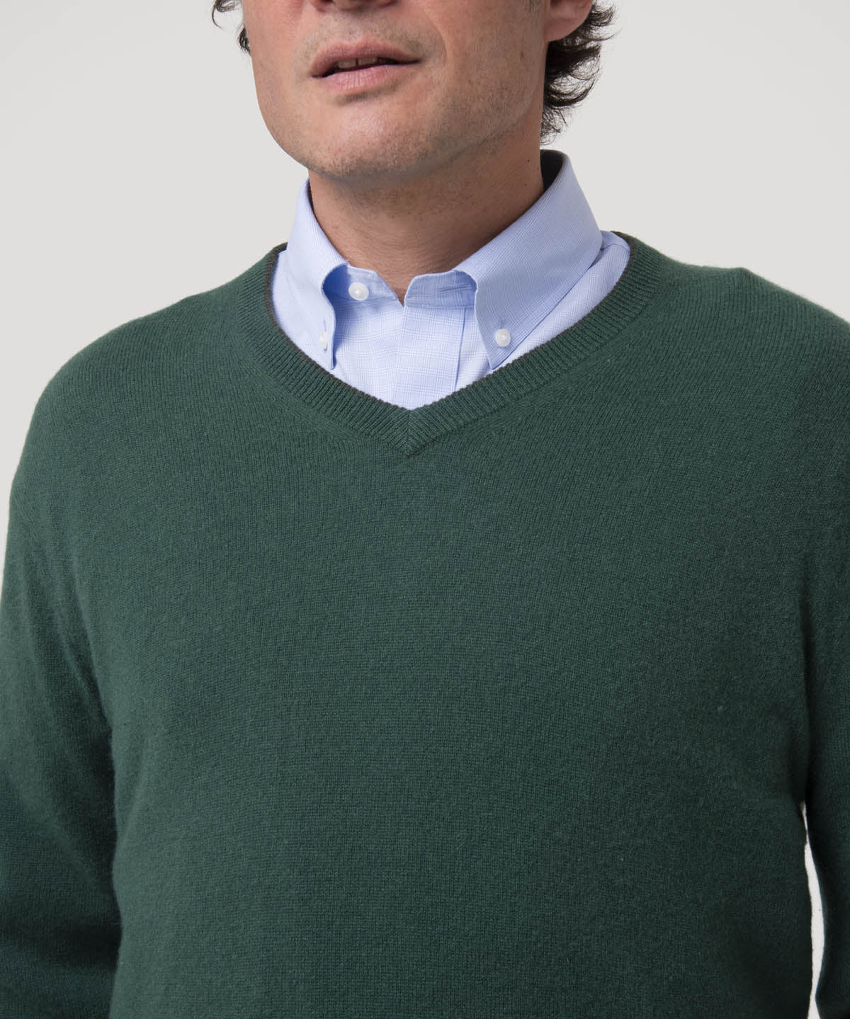 Sweater Cashemira Hombre Cash V Verde Rockford