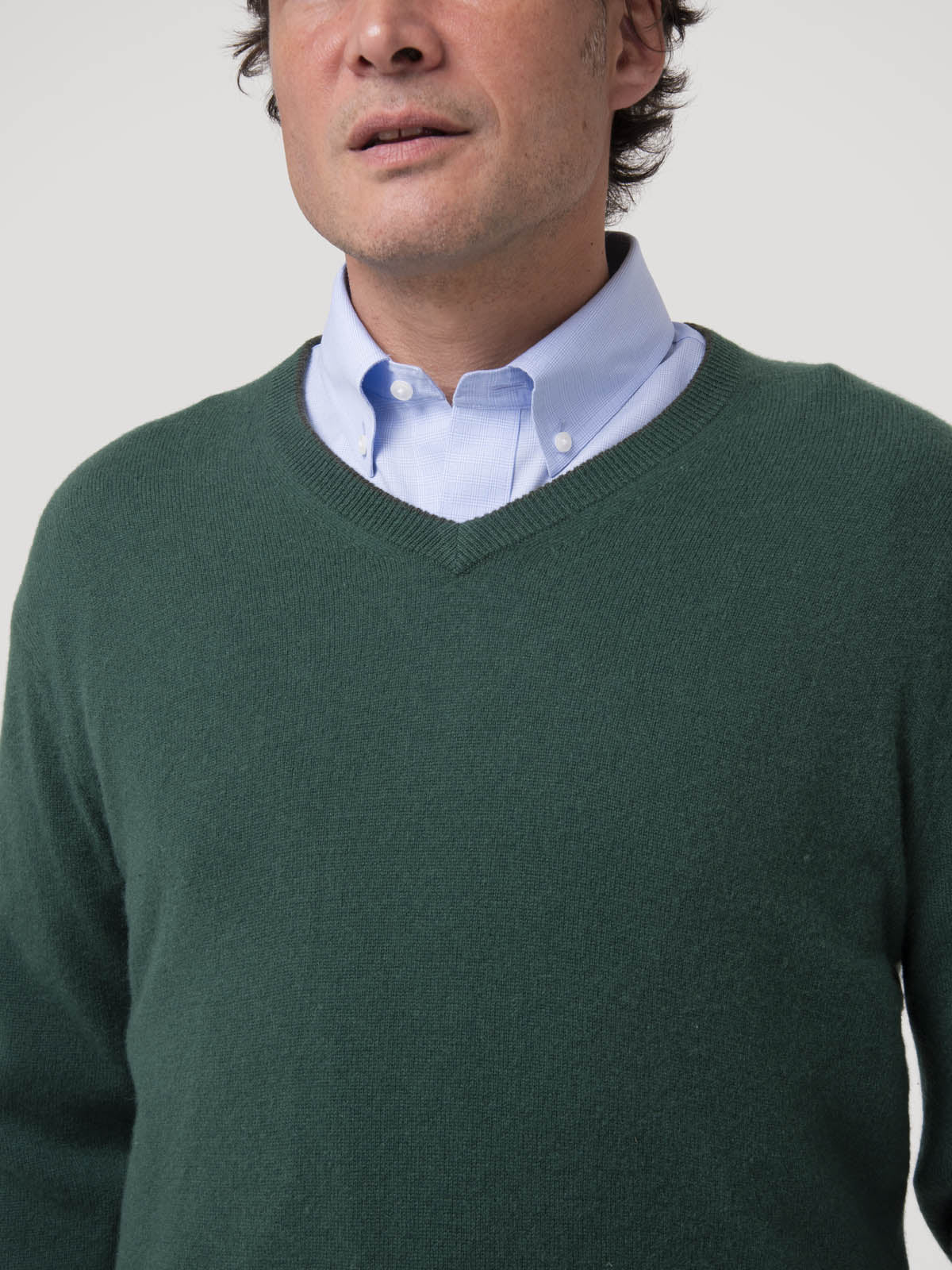 Sweater Cashemira Hombre Cash V Verde Rockford