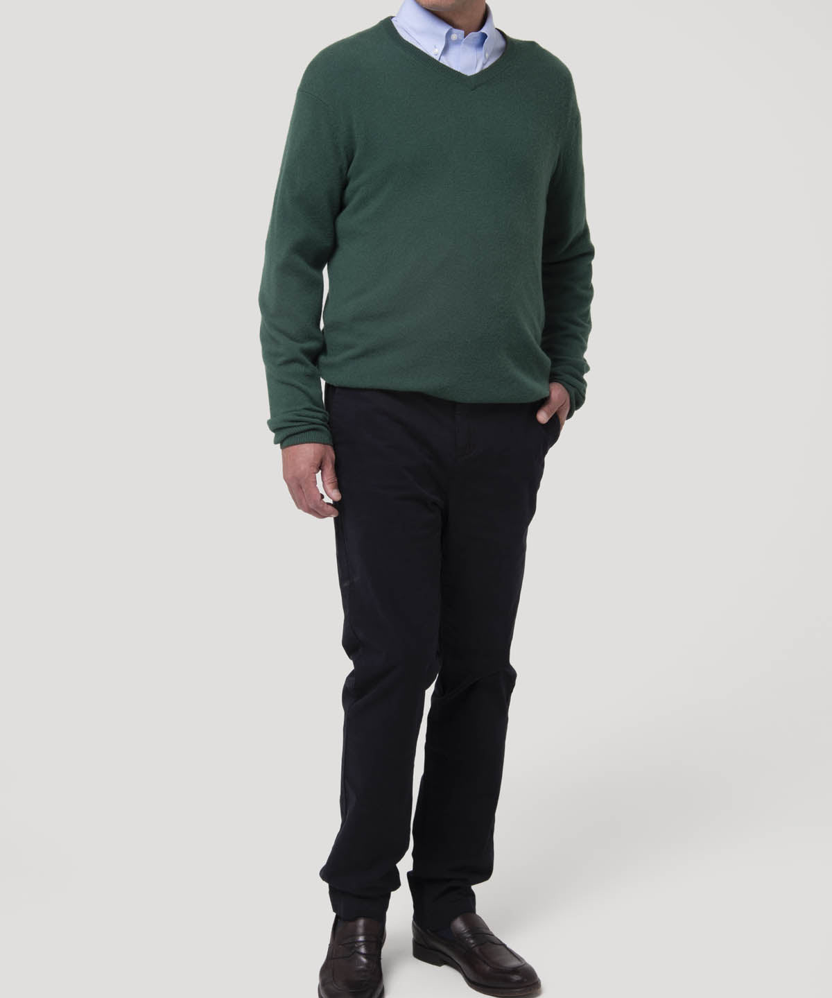 Sweater Cashemira Hombre Cash V Verde Rockford