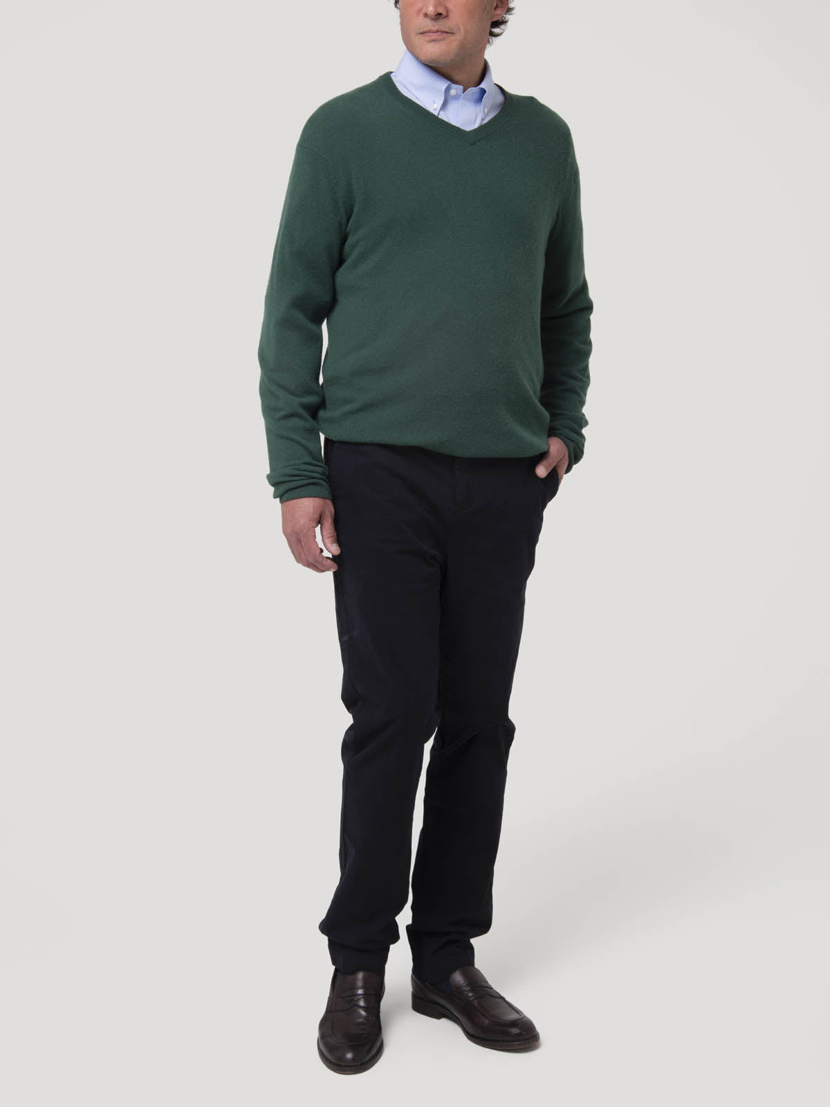 Sweater Cashemira Hombre Cash V Verde Rockford