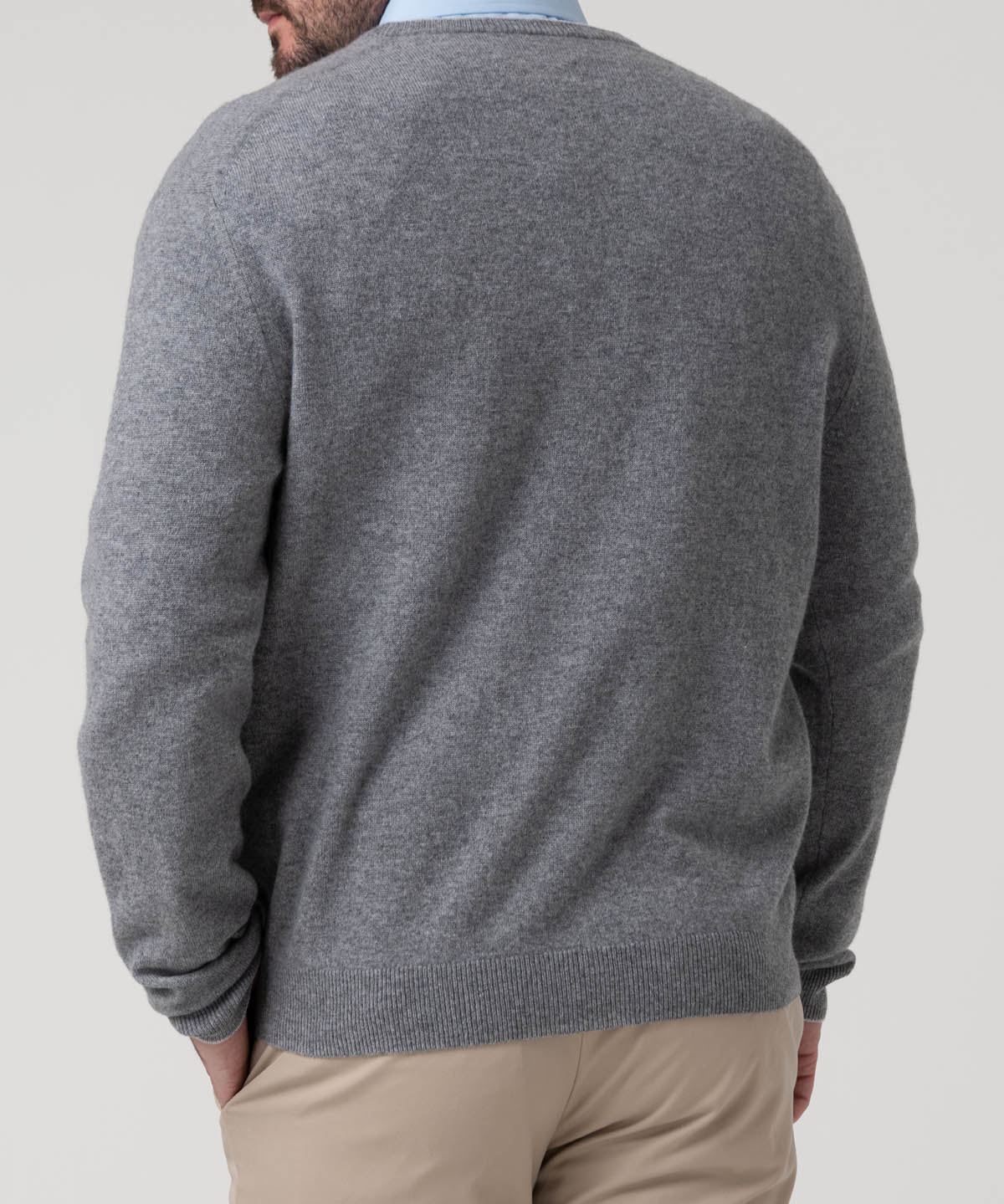 Sweater Cashemira Hombre Cash V Gris Rockford