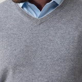 Sweater Cashemira Hombre Cash V Gris Rockford