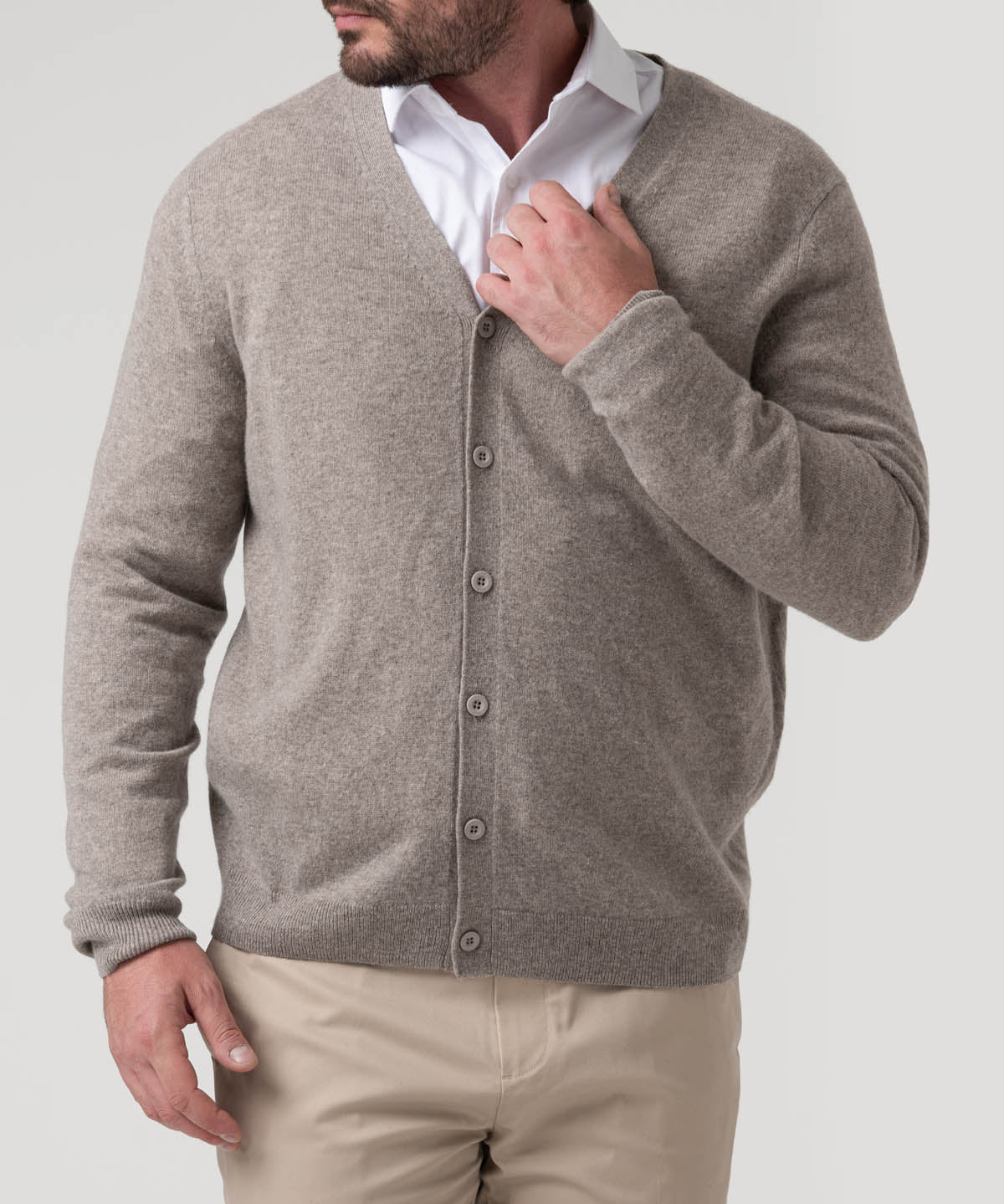 Sweater Cashemira Hombre Cash But Beige Rockford