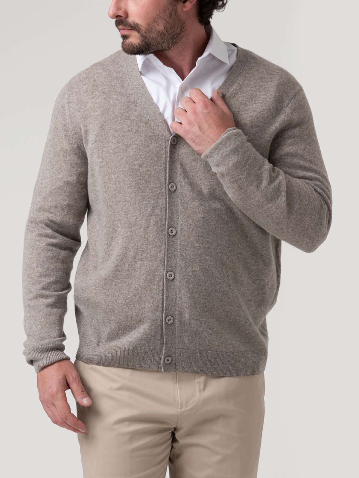 Sweater Cashemira Hombre Cash But Beige Rockford