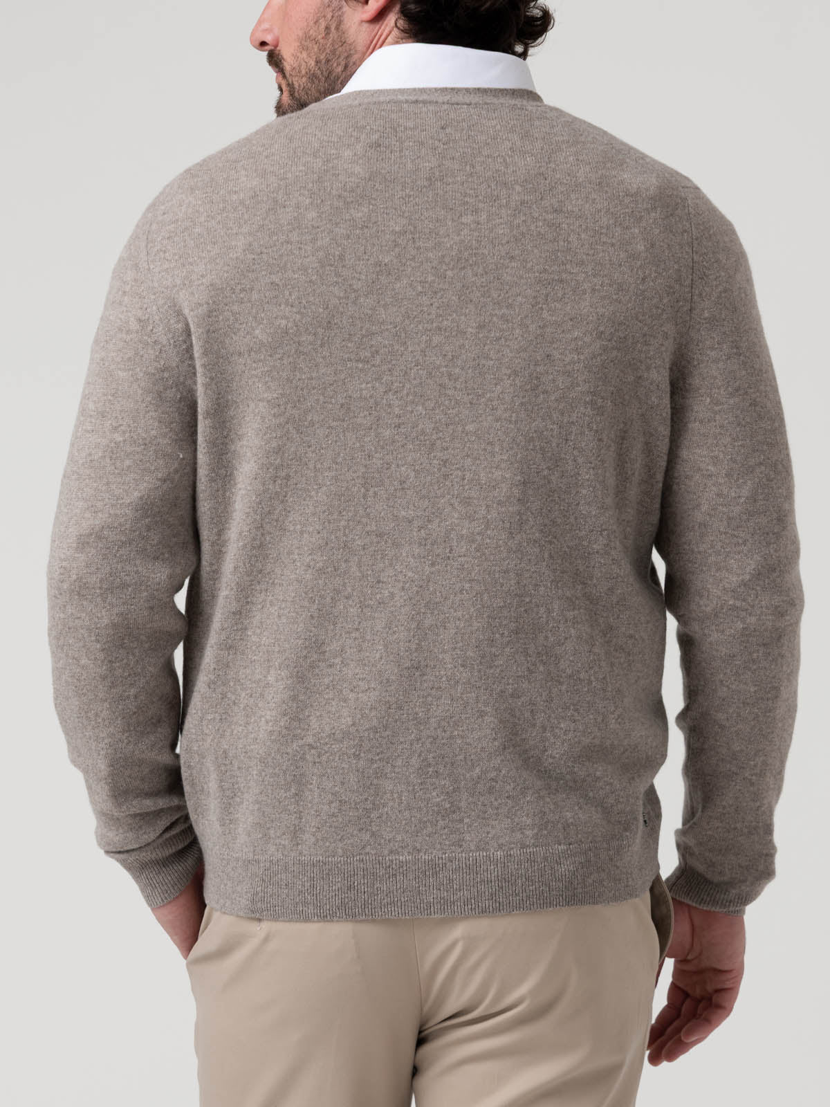 Sweater Cashemira Hombre Cash But Beige Rockford