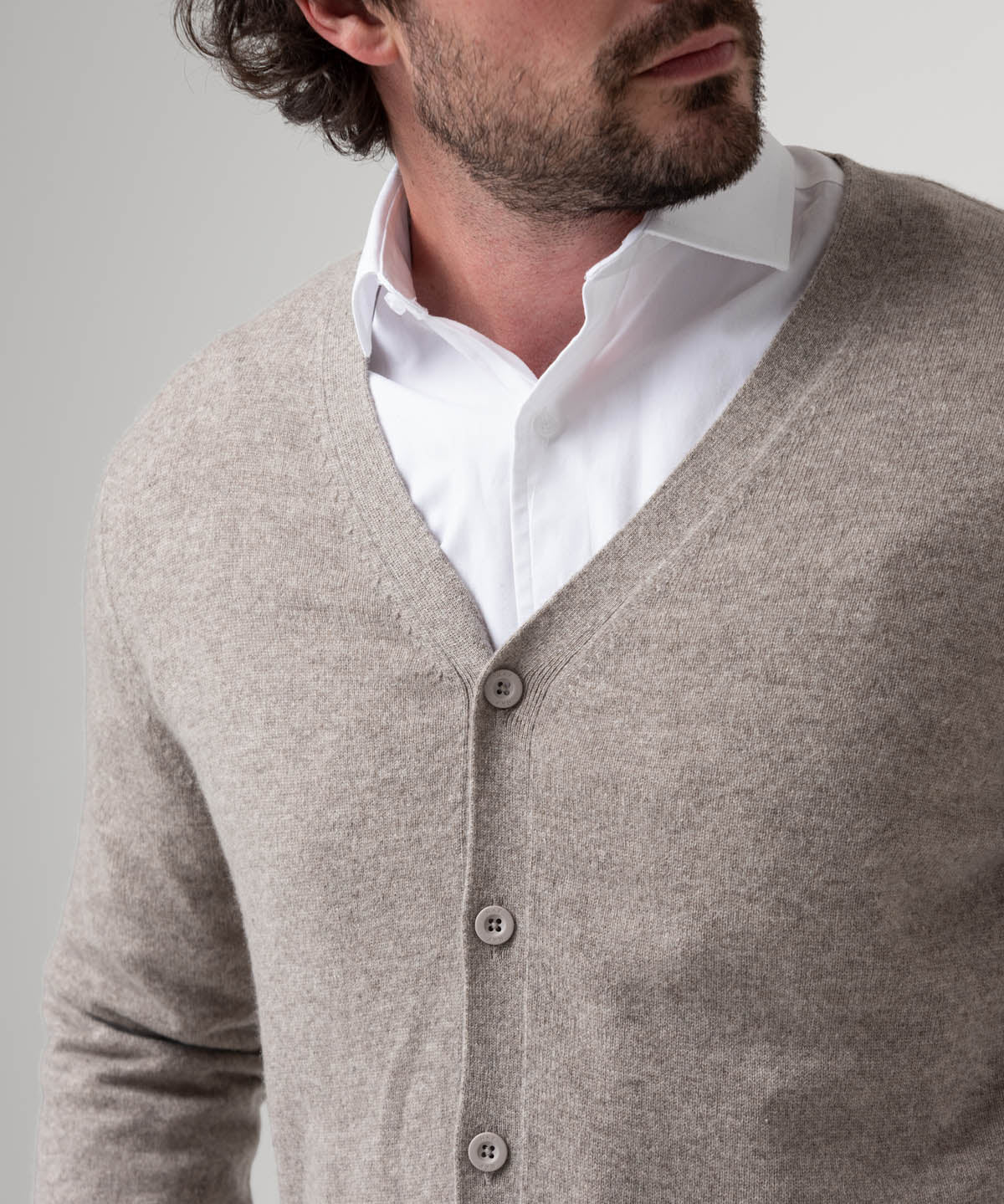 Sweater Cashemira Hombre Cash But Beige Rockford