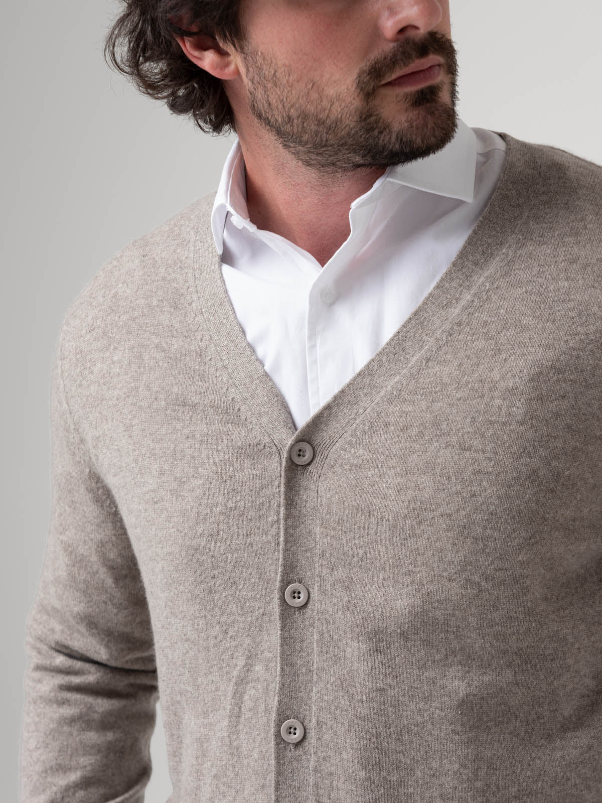Sweater Cashemira Hombre Cash But Beige Rockford