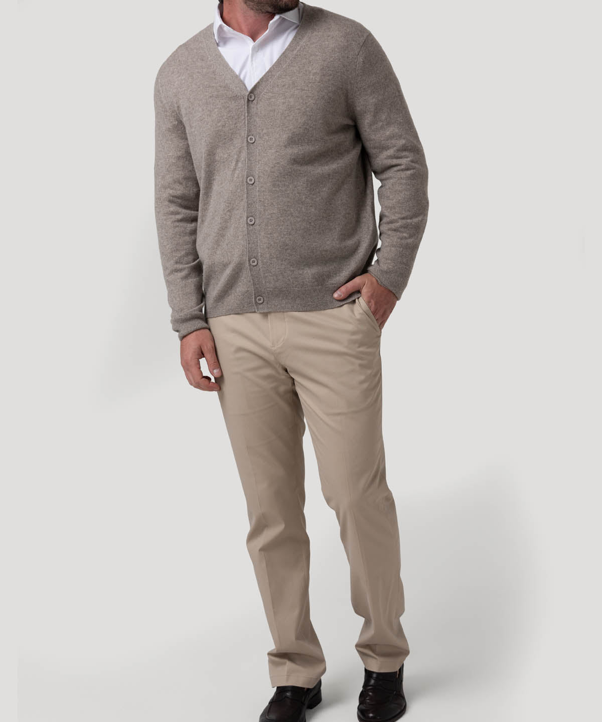 Sweater Cashemira Hombre Cash But Beige Rockford