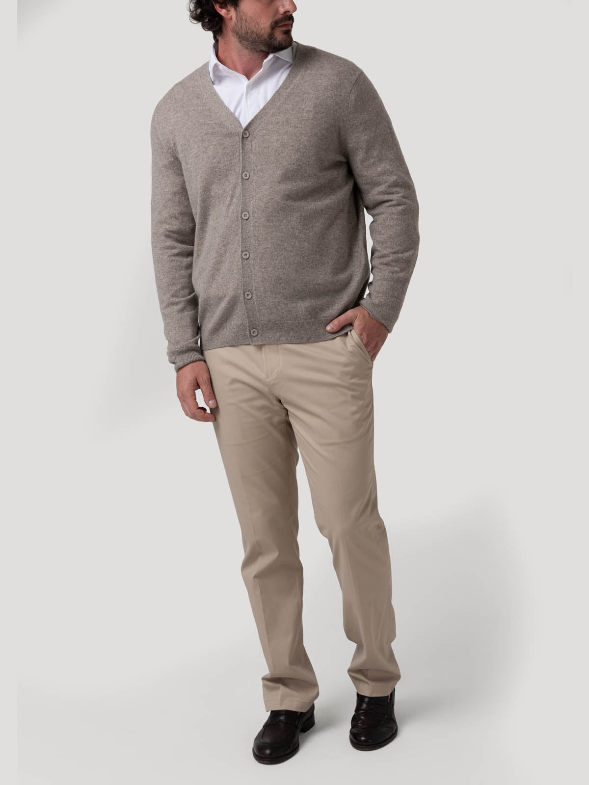 Sweater Cashemira Hombre Cash But Beige Rockford