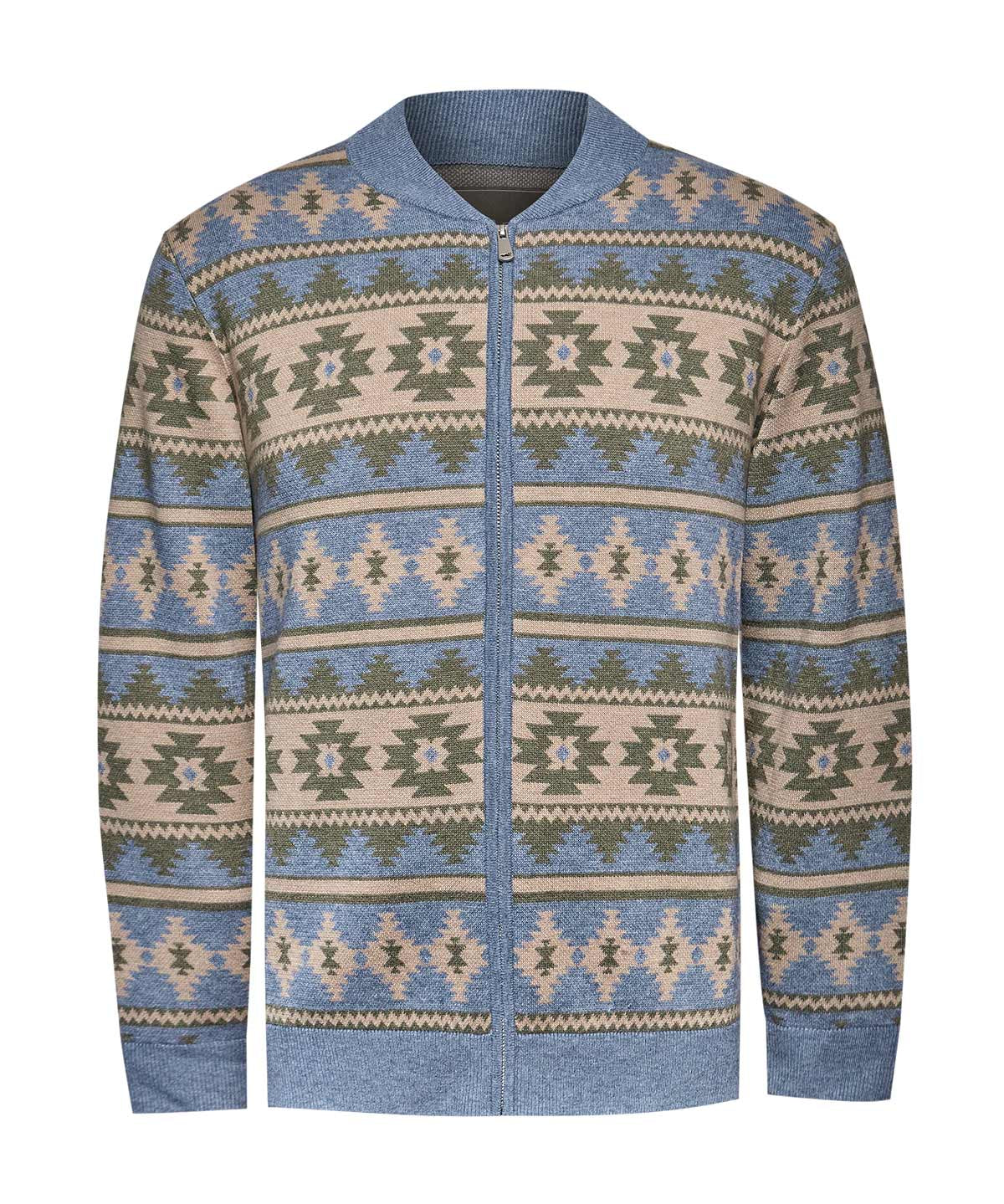Sweater Poliéster Reciclado Hombre Aven Celeste Rockford