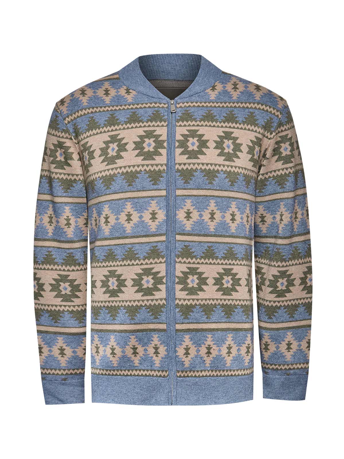 Sweater Poliéster Reciclado Hombre Aven Celeste Rockford