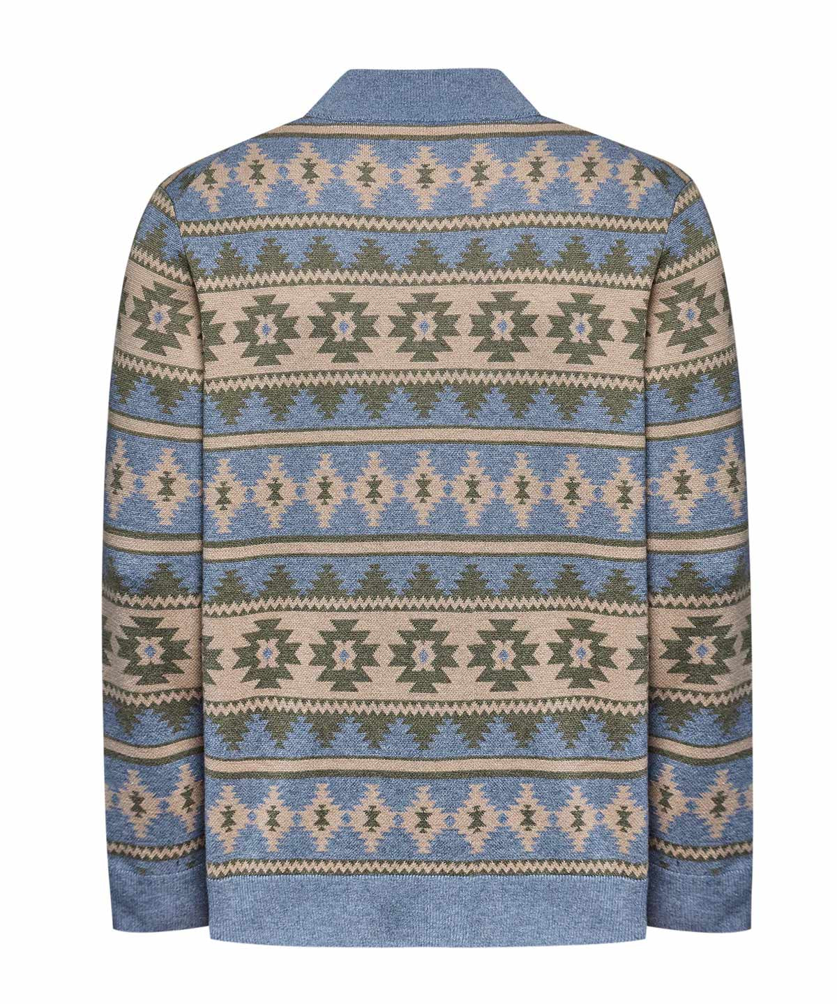 Sweater Poliéster Reciclado Hombre Aven Celeste Rockford