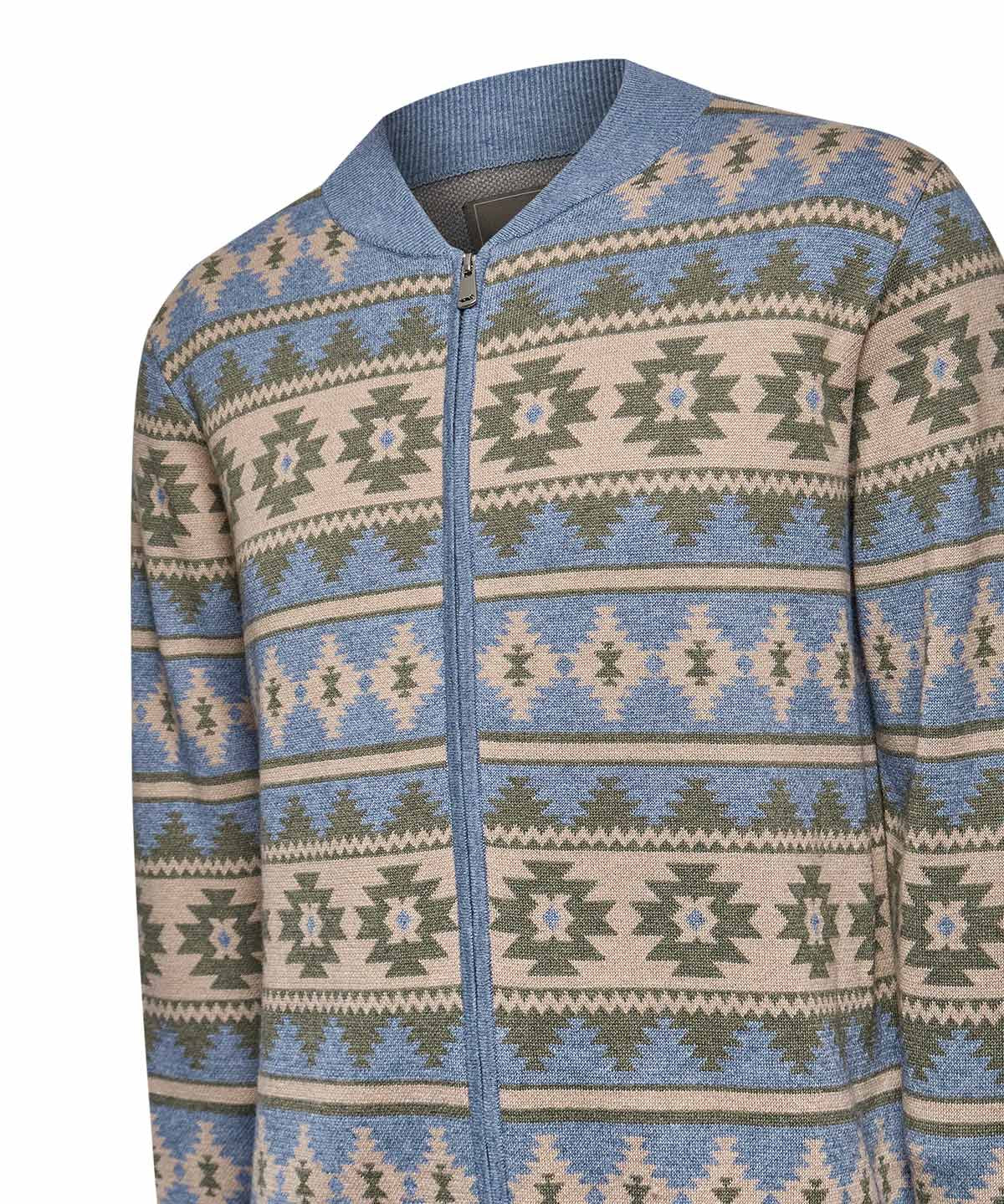 Sweater Poliéster Reciclado Hombre Aven Celeste Rockford