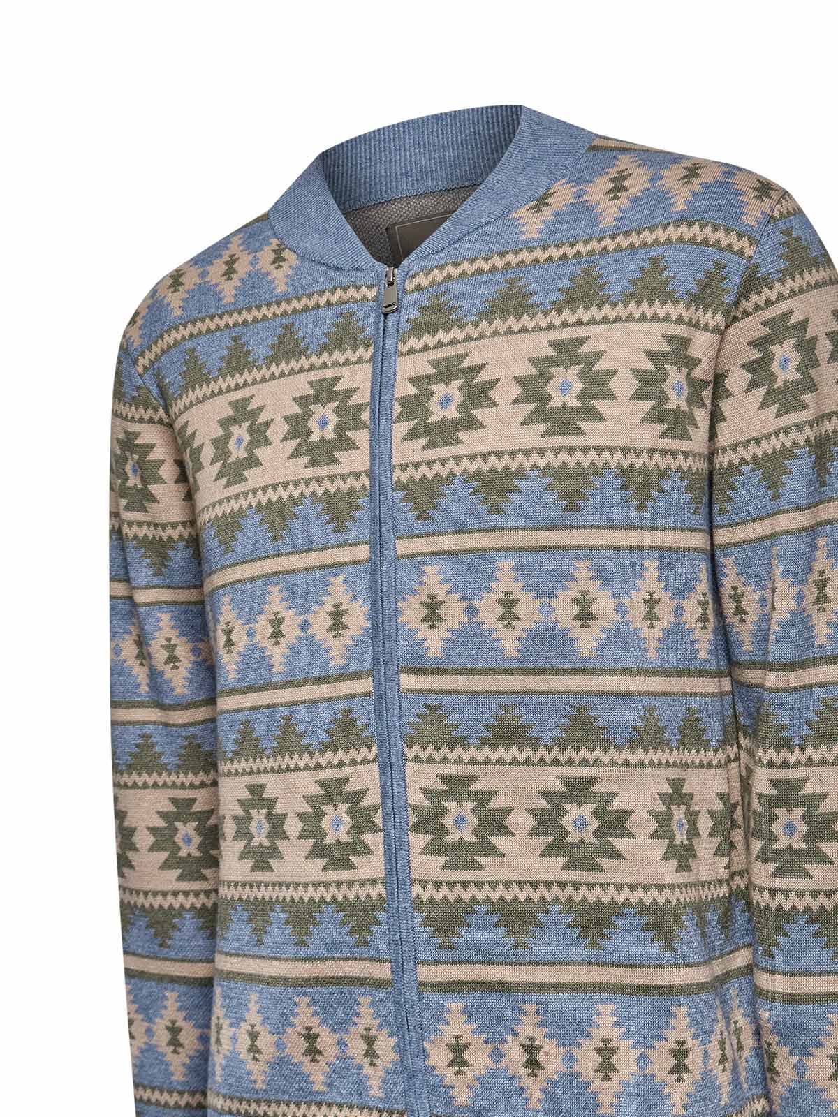 Sweater Poliéster Reciclado Hombre Aven Celeste Rockford