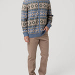 Sweater Poliéster Reciclado Hombre Aven Celeste Rockford