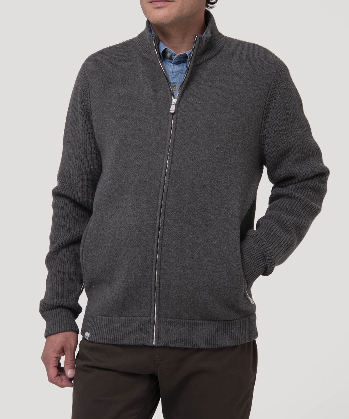 Sweater Poliéster Hombre Keld Gris Oscuro Rockford