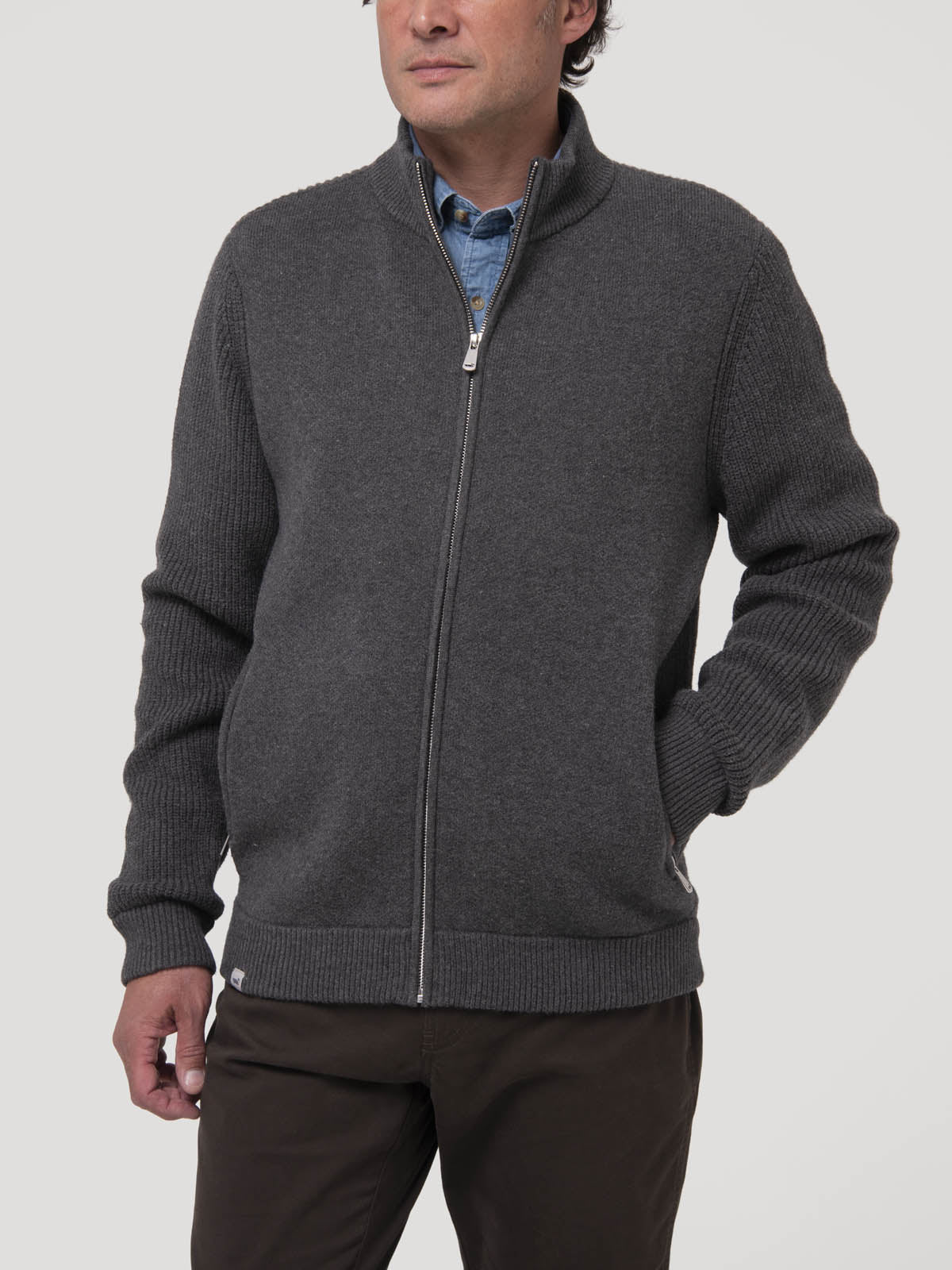 Sweater Poliéster Hombre Keld Gris Oscuro Rockford