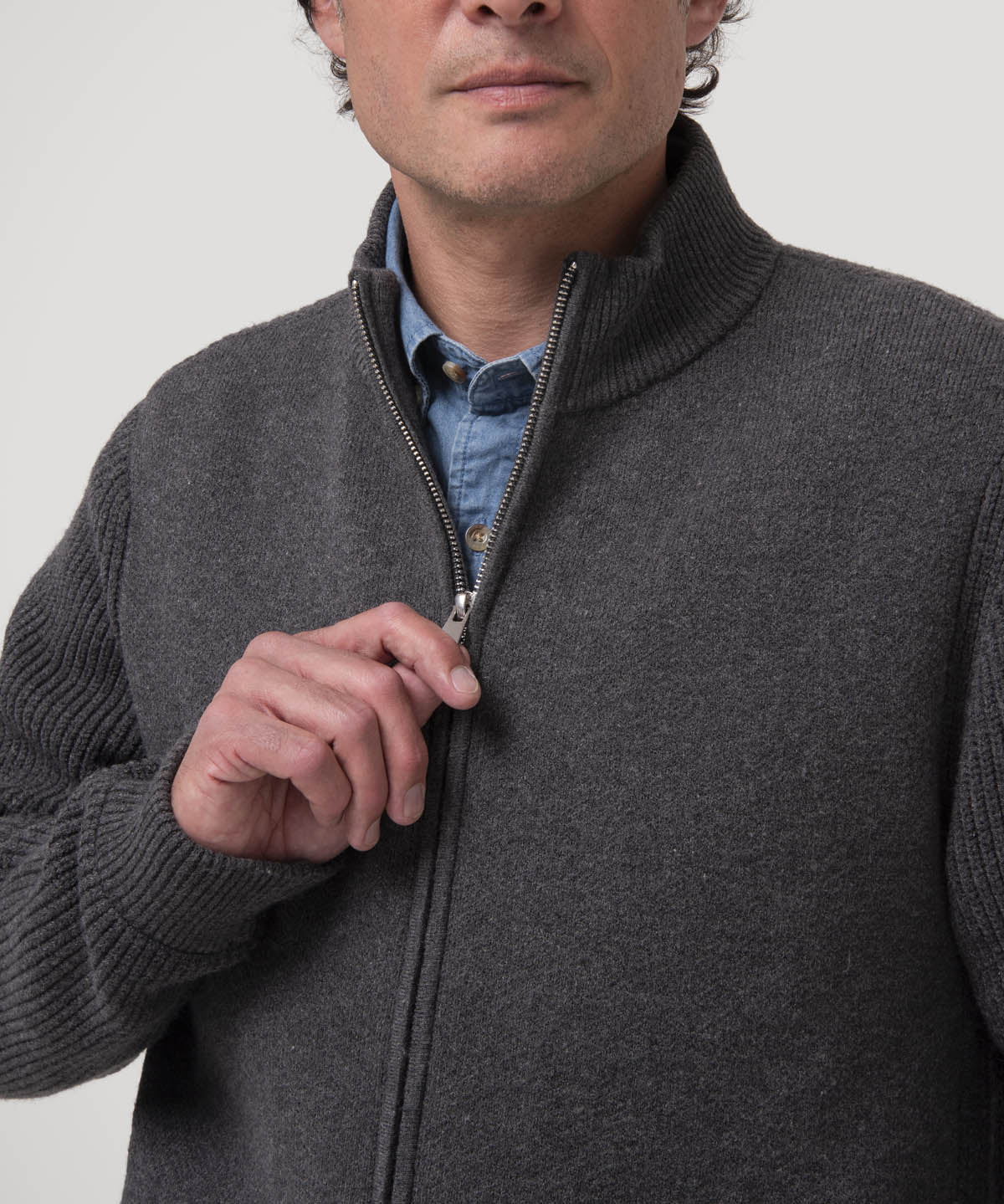 Sweater Poliéster Hombre Keld Gris Oscuro Rockford