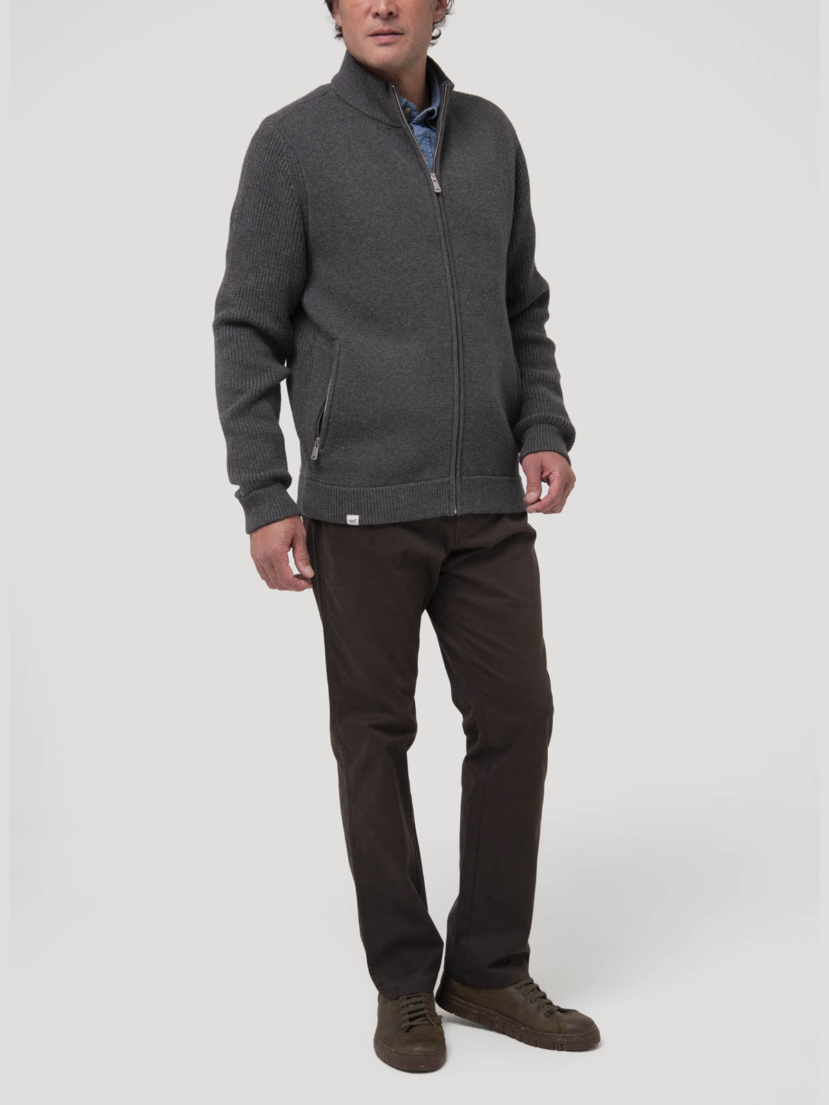Sweater Poliéster Hombre Keld Gris Oscuro Rockford