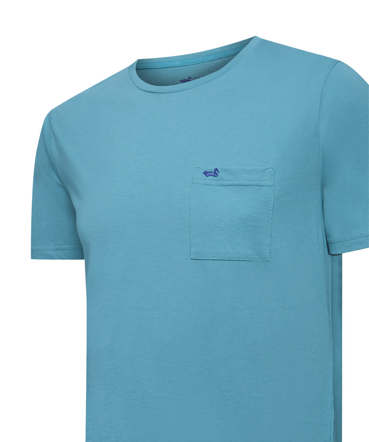 Polera Algodón Hombre Essentpoc Azul Rockford