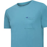 Polera Algodón Reciclado Hombre Essentpoc Celeste Rockford