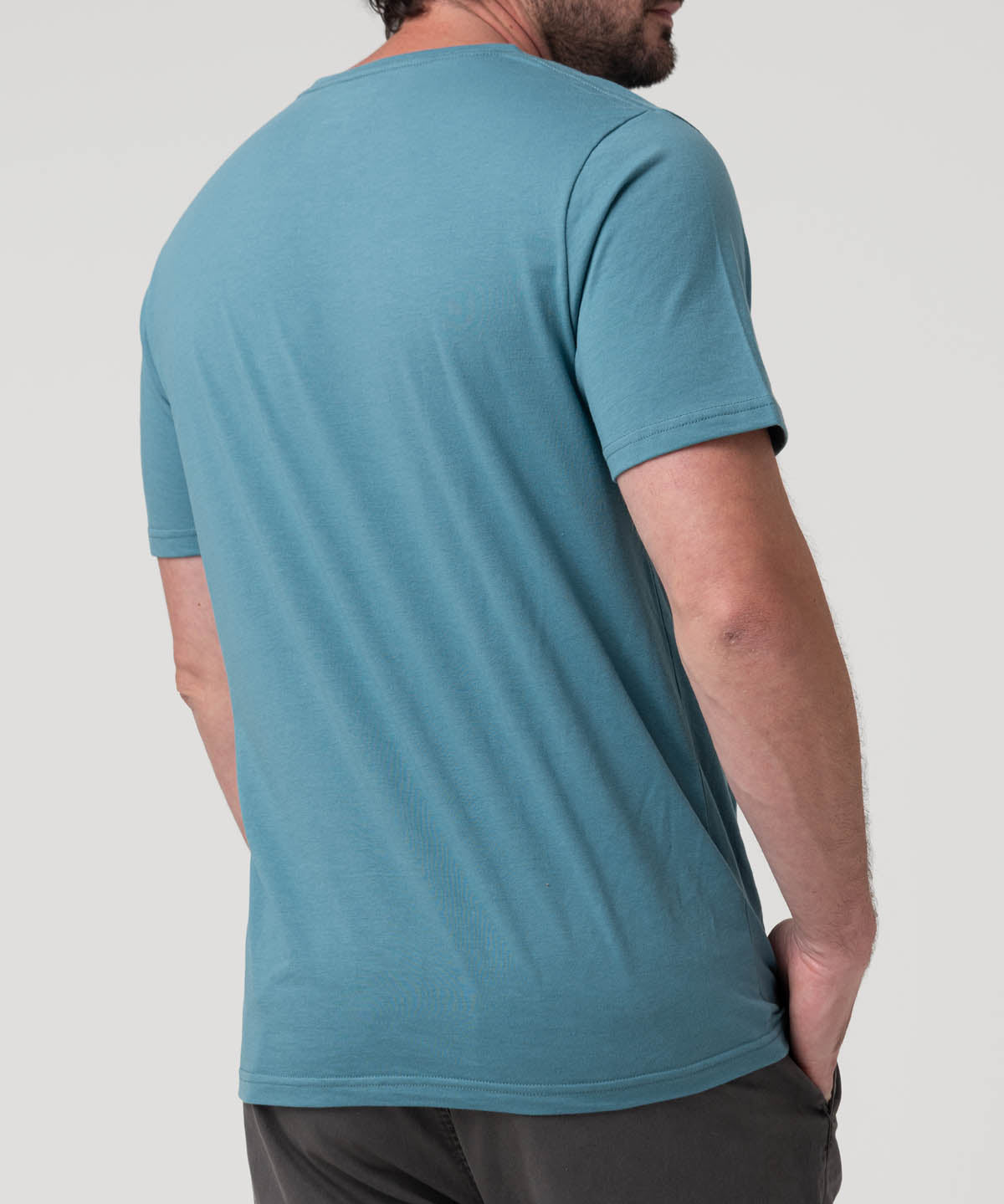 Polera Algodón Hombre Essentpoc Azul Rockford