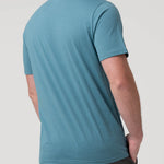Polera Algodón Reciclado Hombre Essentpoc Celeste Rockford
