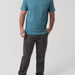 Polera Algodón Reciclado Hombre Essentpoc Celeste Rockford